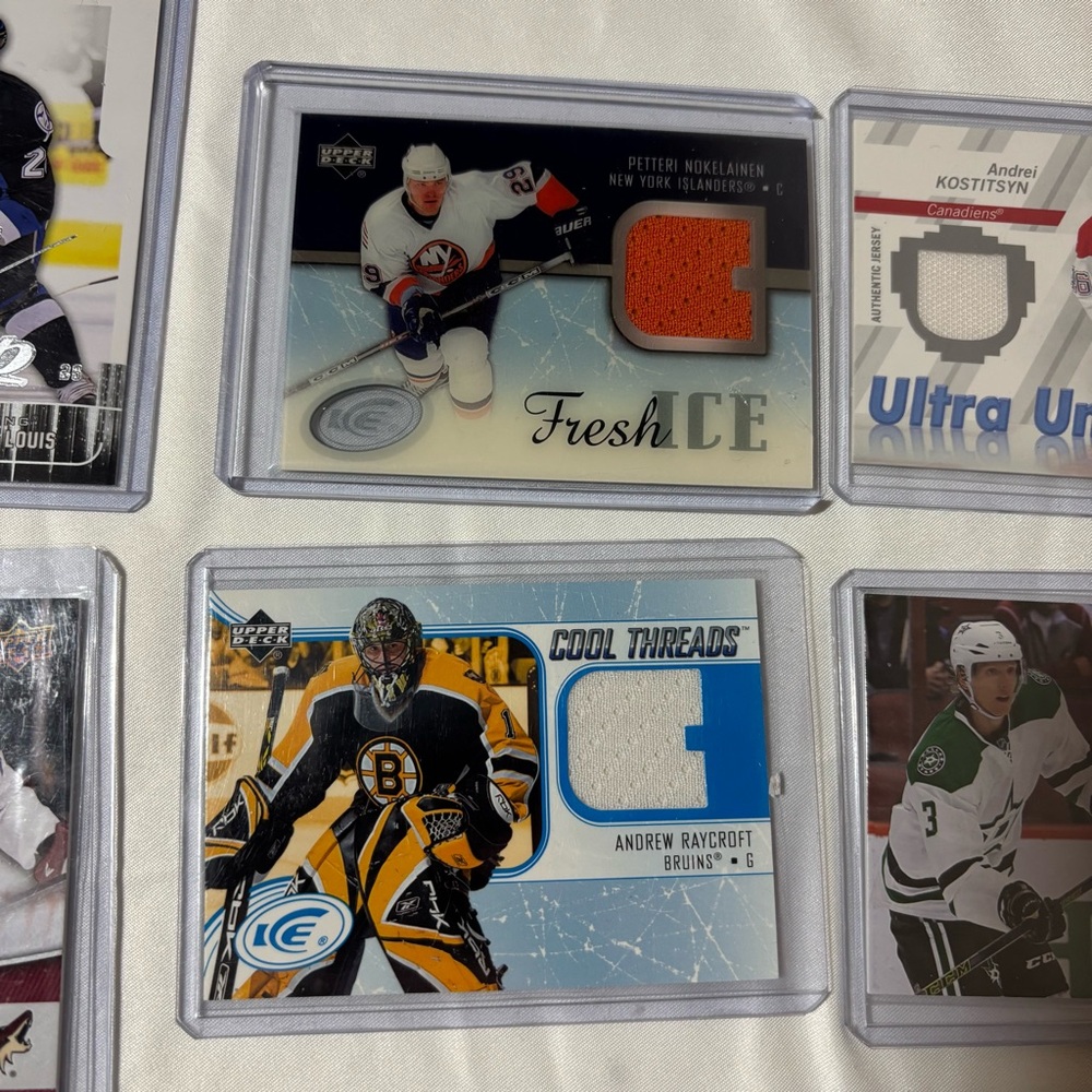 NHL Jersey‎ Patch Card Lot – UD Game Jersey / SP / Fleer Inserts - Picture 4 of 6